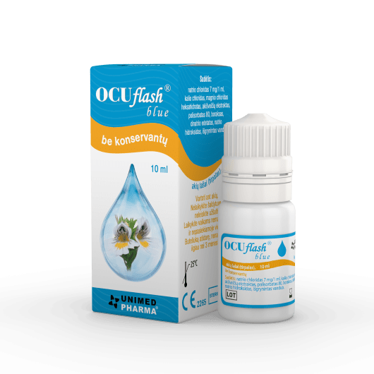 OCUFLASH blue akių lašai 10 ml