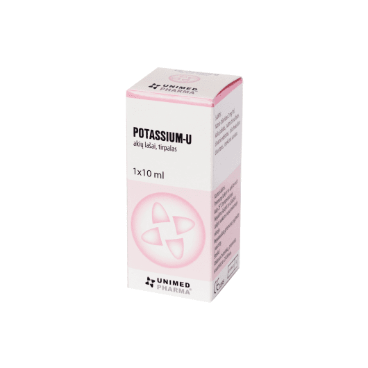 Potassium-U 2% akių lašai, tirpalas 10 ml