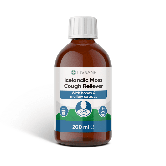 LIVSANE sirupas nuo kosulio su islandine kerpe 200 ml