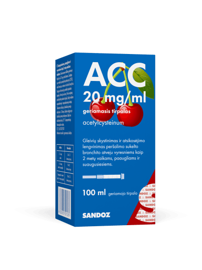 ACC 20 mg/ml geriamasis tirpalas 100 ml