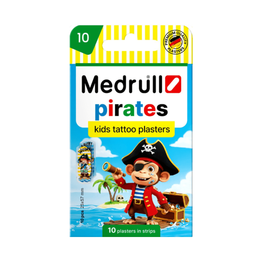 Medrull vaikiškas pleistras Piratai N10