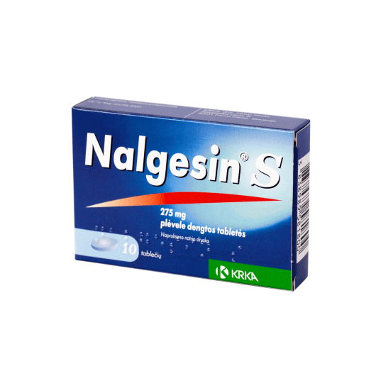 Nalgesin S 275 mg plėvele dengtos tabletės N10
