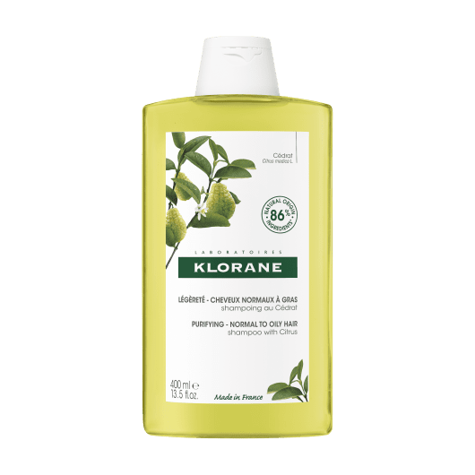 KLORANE šampūnas normaliems - riebiems plaukams su citrusų ekstraktu Citrus 400 ml