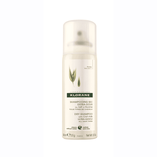KLORANE sausas šampūnas visų tipų plaukams su avižų pieneliu Dry shampoo OAT 50 ml
