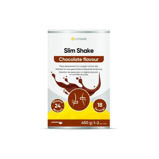 LIVSANE šokolado skonio baltyminis kokteilis milteliais 450 g