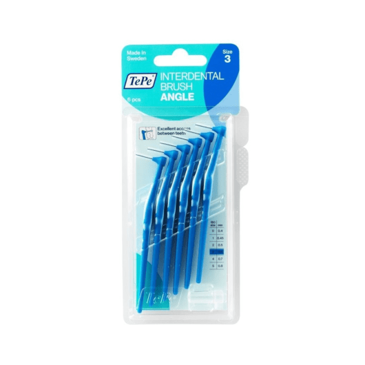 TePe mėlyni tarpdančių šepetėliai Angle 0,6 mm, N6