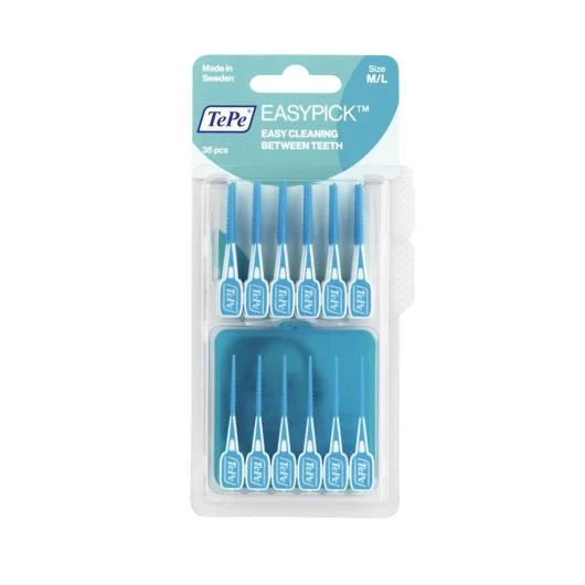 TePe dantų krapštukai EasyPick M/L su dėkliuku N36