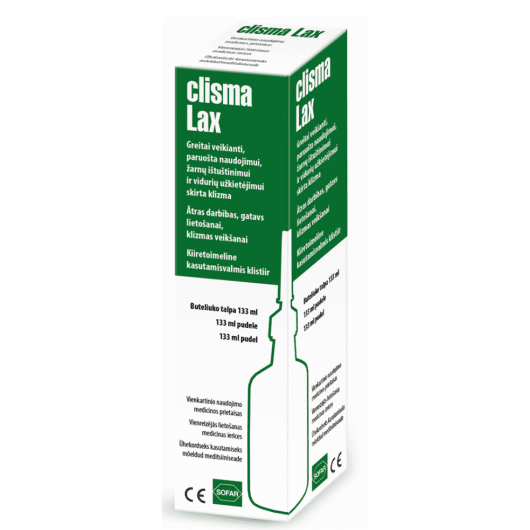 CLISMA-LAX tiesiosios žarnos klizma 133 ml