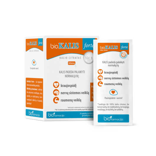 bioKALIS forte 750 mg milteliai N30