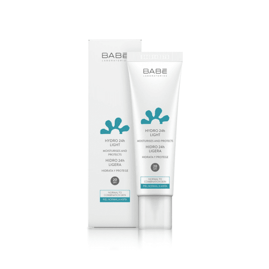 BABĒ drėkinamasis kremas normaliai ir mišriai veido odai FACIAL Hydro 24h Light, SPF20, 50 ml