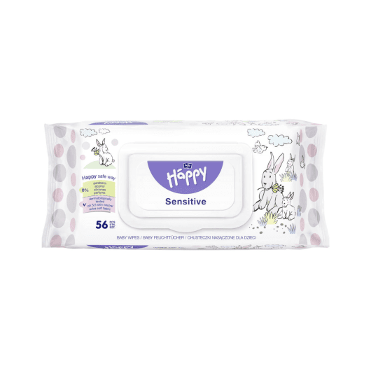 HAPPY SENSITIVE drėgnos servetėlės vaikams N56