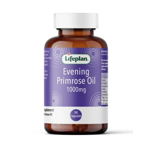 Lifeplan Evening Primrose Oil 1000 mg nakvišų aliejus kapsulės N90