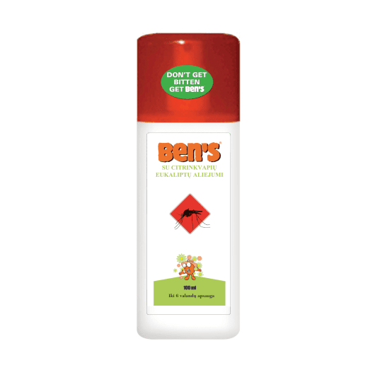 Ben‘s repelentas su citrinkvapių eukaliptų aliejumi 100ml