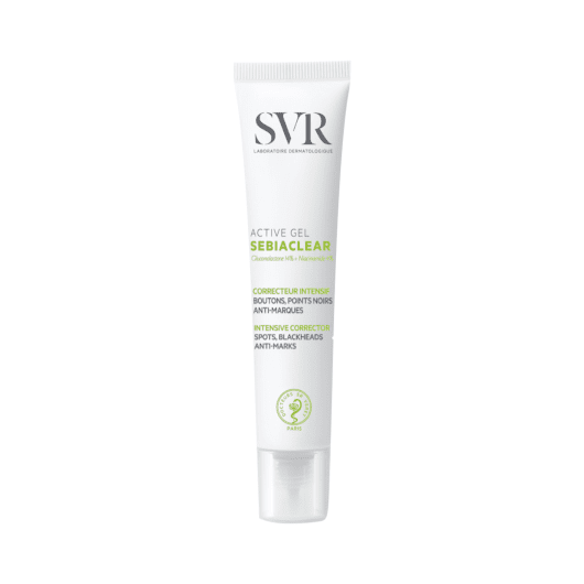 SVR SEBIACLEAR ACTIVE GEL intensyvaus poveikio veido gelis odai su netobulumais, 40 ml