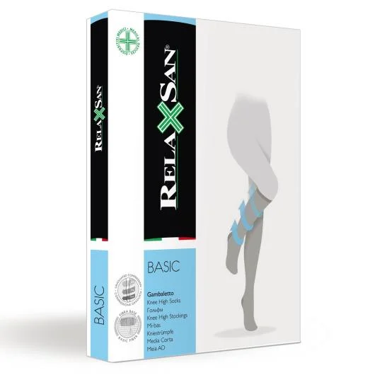 Relaxsan Basic kojinės iki kelių 140den 3d/ruda/850