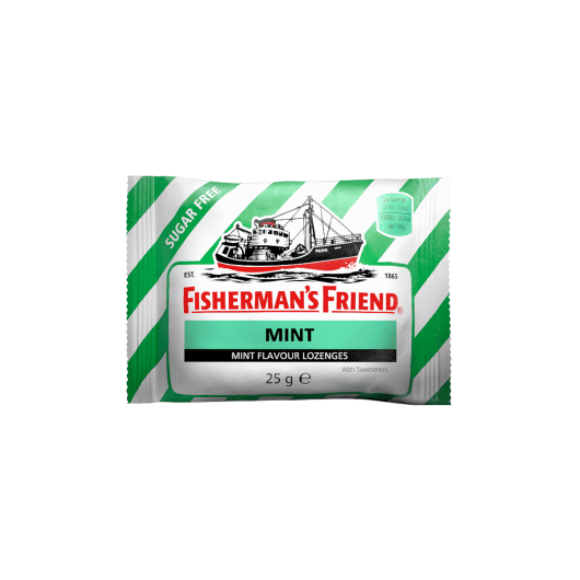 FISHERMAN'S FRIEND mėtų skonio becukrės pastilės 25 g