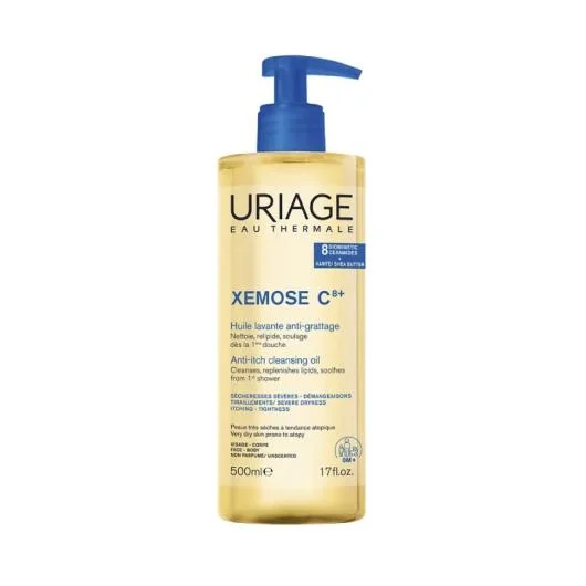 URIAGE, XEMOSE C8+ HUILE aliejinis prausiklis veidui ir kūnui, 500 ml