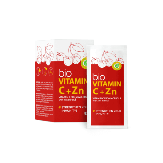 BIOFARMACIJA BIO VITAMIN C + CINKAS milteliai, N14