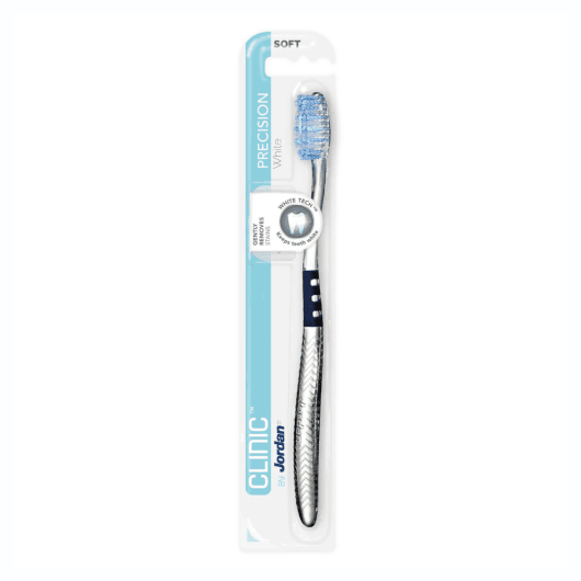 Jordan CLINIC dantų šepetėlis, minkštas PRECISION WHITE N1