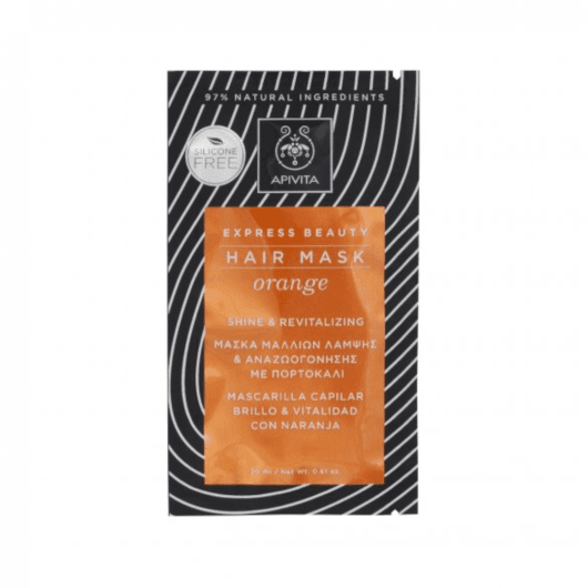 APIVITA kaukė plaukams su apelsinais, gaivinamoji EXPRESS BEAUTY 20 ml