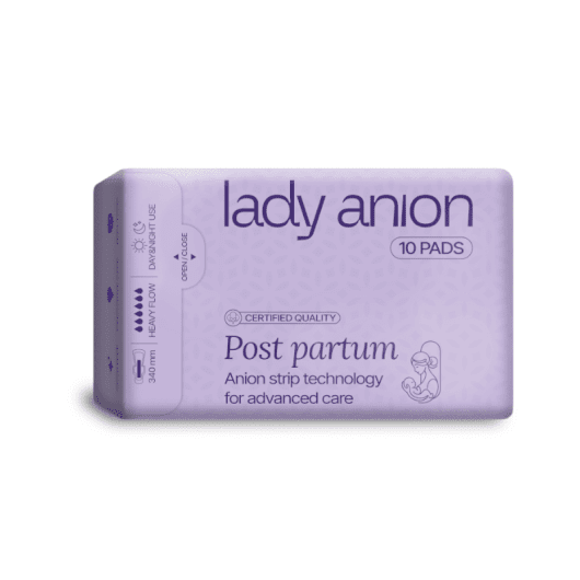 Lady Anion paketai po gimdymo su anijonų juostele N10