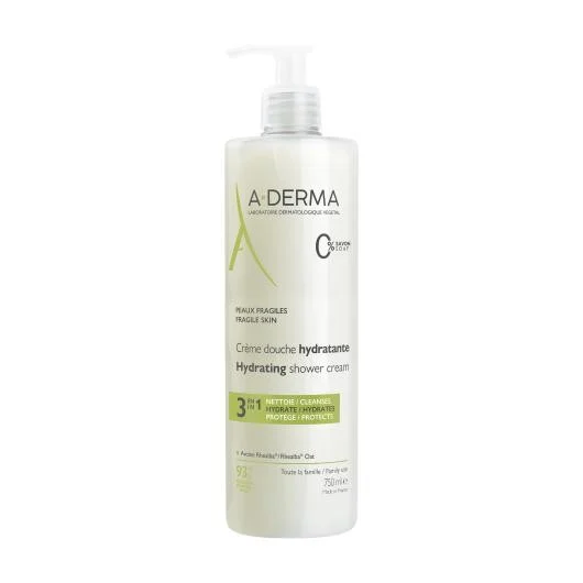 A-DERMA prausimosi gelis veidui, kūnui ir plaukams HYDRA PROTECTIVE, nuo 2 m., 750 ml