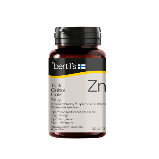 Bertil’s Cinkas 10 mg čiulpiamosios tabletės N120