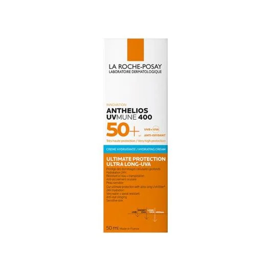 LA ROCHE POSAY apsauginis veido kremas ANTHELIOS UVMUNE 400, SPF50+, 50 ml