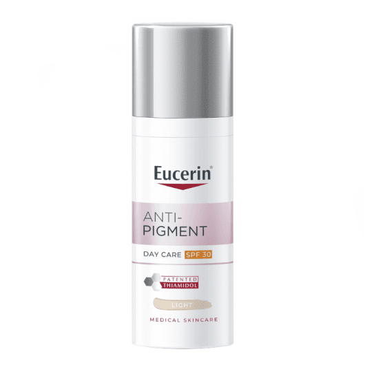 EUCERIN Anti-Pigment dieninis kremas SPF 30 (šviesaus atspalvio) į pigmentaciją linkusiai odai, 50 ml