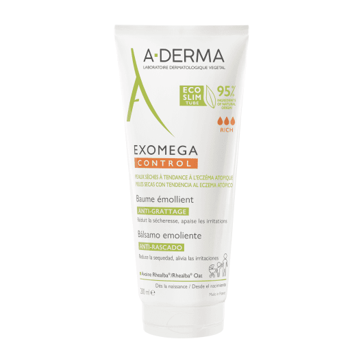 A-DERMA balzamas emolientas labai sausai veido ir kūno odai EXOMEGA CONTROL 200 ml