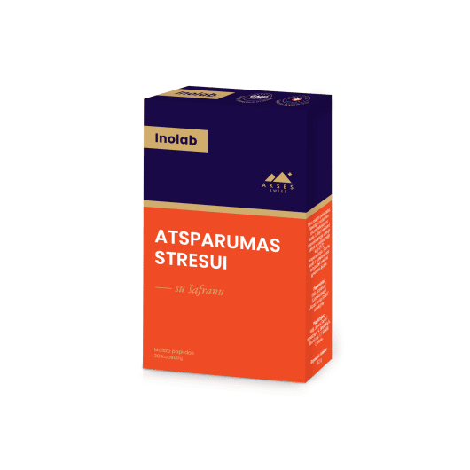 INOLAB kapsulės ATSPARUMAS STRESUI N30