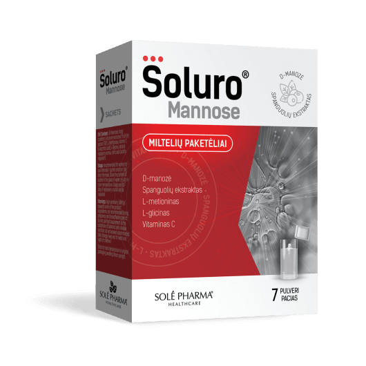  SOLURO D Manozė, aviečių skonio 2000 mg, N7 