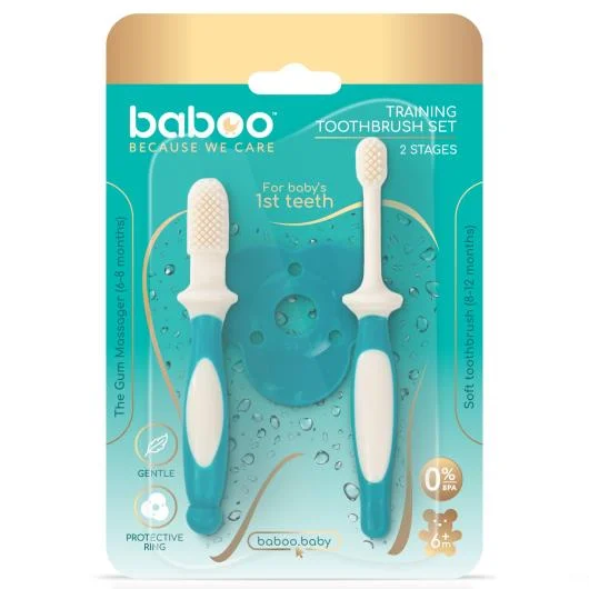 Baboo dantų šepetėlių rinkinys, 6+ mėn