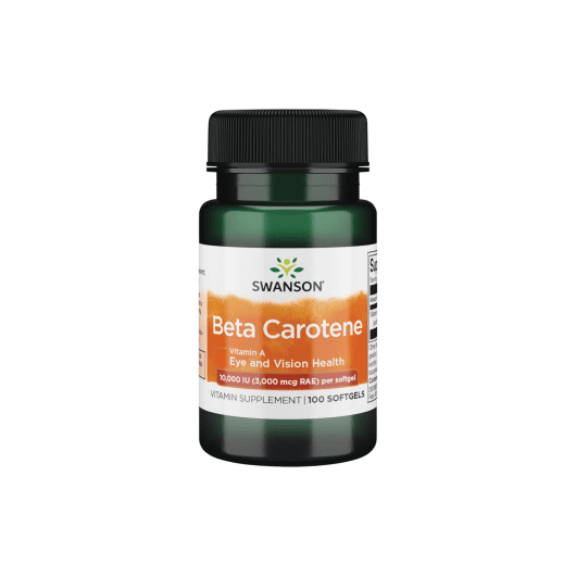 SWANSON Beta karotenas (Vitaminas A) minkštosios kapsulės, N100