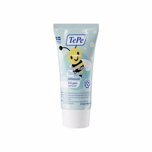 TEPE, dantų pasta DAILY BABY, 0-6 metų vaikams, be skonio, 50ml