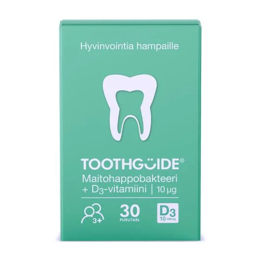 TOOTHGUIDE gerosios bakterijos burnai ir vitaminas D3 pastilės, N30, 24 g