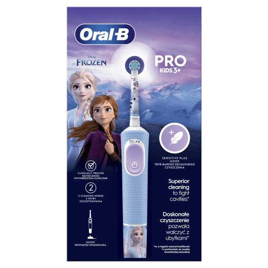 ORAL B Elektrinis dantų šepetėlis Vitality Pro Kids (3+ metų), Frozen