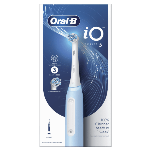 ORAL B Elektrinis dantų šepetėlis iO3, Ice Blue, N1