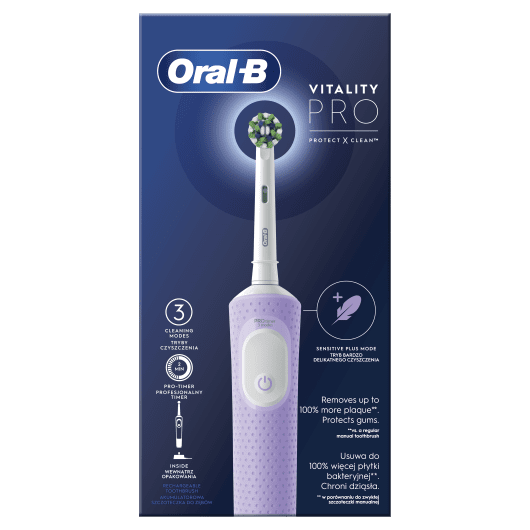 ORAL B Elektrinis dantų šepetėlis Vitality Pro, Lilac, N1