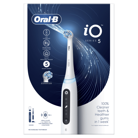 ORAL B POC IO5 Elektrinis dantų šepetėlis, Quite White, N1