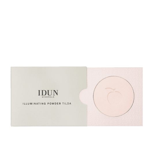 IDUN Minerals kompaktinė pudra suteikianti švytėjimo Tilda Nr. 1522, 3,5 g