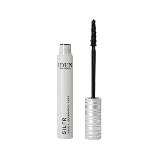 IDUN Minerals ilginantis ir blakstienas atskiriantis tušas, juodos spalvos SILFR Nr. 5011, 10 ml