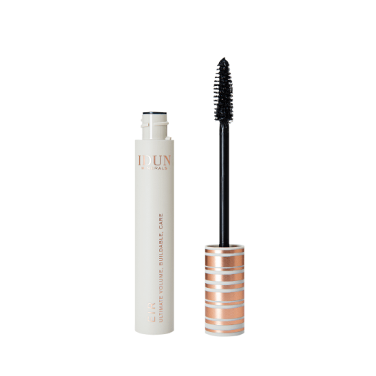 IDUN Minerals išskirtinės apimties suteikiantis blakstienų tušas, juodos spalvos EIR Nr. 5013, 13,5 ml