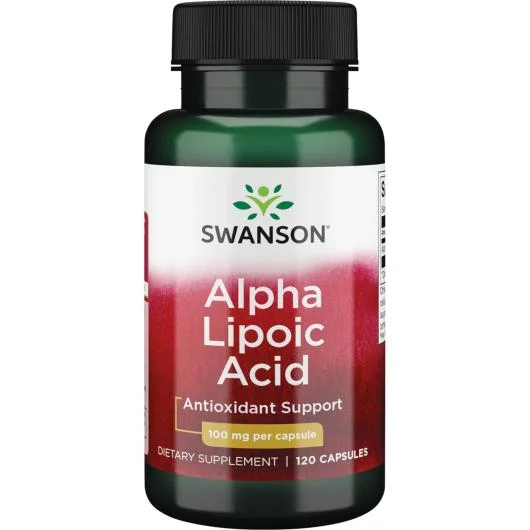 SWANSON ALFA lipoinė rūgštis 100 mg, N100
