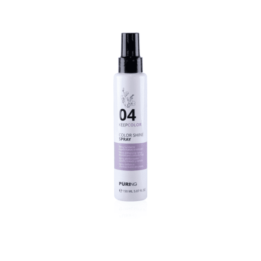 PURING KEEPCOLOR dažytų plaukų spalvą saugantis blizgesio purškalas, 150 ml
