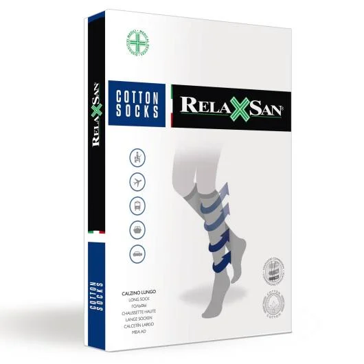 Relaxsan kojinės iki kelių 140den 4d/juodos/vyr./820