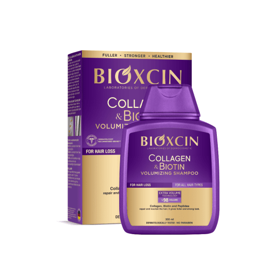 BIOXCIN apimties suteikiantis šampūnas su kolagenu ir biotinu, 300 ml