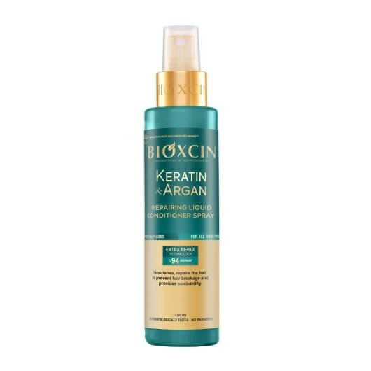 BIOXCIN KERATIN & ARGAN atstatomasis purškiamas plaukų kondicionierius, 150 ml