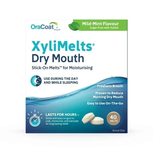 XYLIMELTS, sausai burnai prilimpančios pastilės, 40 pastilių