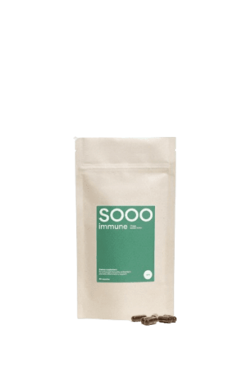 SOOO immune: Chaga extract 9-11:1 papildymas 350 mg, N90